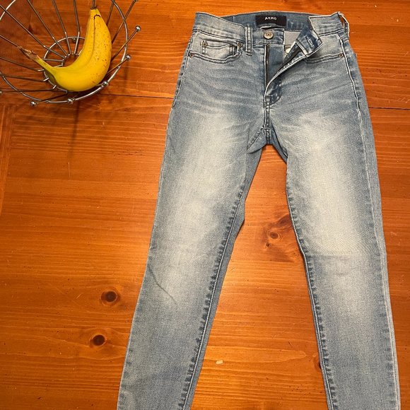 Aero Women's High-Rise Light Blue Jeans Size 000 Short - Picture 1 of 5